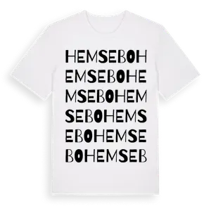 Hemsebo ordlek t-shirt – ekologisk bomull t-shirt från Pinshirt