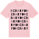 Pink Cotton t-shirt med Henaryd ordlek t-shirt