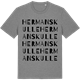 Mid Heather Gray t-shirt med Hermanskulle ordlek t-shirt