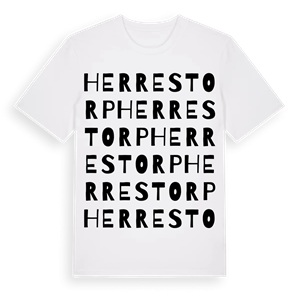 Herrestorp ordlek t-shirt – ekologisk bomull t-shirt från Pinshirt
