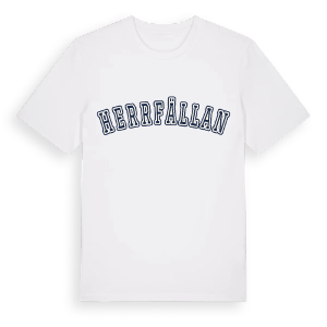 Herrfällan college t-shirt – ekologisk bomull t-shirt från Pinshirt
