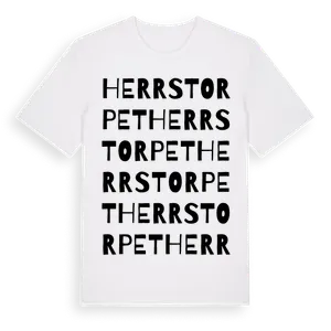 Herrstorpet ordlek t-shirt – ekologisk bomull t-shirt från Pinshirt