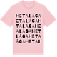 Pink Cotton t-shirt med Hetalåga ordlek t-shirt