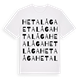 White t-shirt med Hetalåga ordlek t-shirt