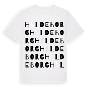 Hildeborg ordlek t-shirt – ekologisk bomull t-shirt från Pinshirt