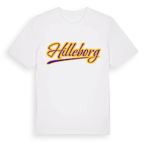 Hilleborg baseball t-shirt – ekologisk bomull t-shirt från Pinshirt