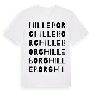 Hilleborg ordlek t-shirt – ekologisk bomull t-shirt från Pinshirt