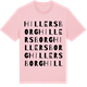 Pink Cotton t-shirt med Hillersborg ordlek t-shirt
