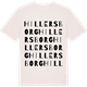 Vintage White t-shirt med Hillersborg ordlek t-shirt
