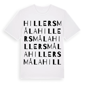 Hillersmåla ordlek t-shirt – ekologisk bomull t-shirt från Pinshirt