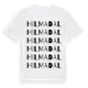 White t-shirt med Hilmadal ordlek t-shirt