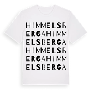Himmelsberga ordlek t-shirt – ekologisk bomull t-shirt från Pinshirt