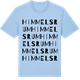 Blue Soul t-shirt med Himmelsrum ordlek t-shirt