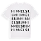 White t-shirt med Himmelsrum ordlek t-shirt