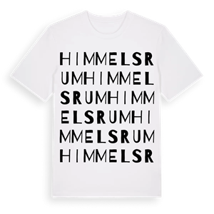 Himmelsrum ordlek t-shirt – ekologisk bomull t-shirt från Pinshirt
