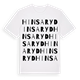 White t-shirt med Hinsaryd ordlek t-shirt