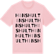 Pink Cotton t-shirt med Hinshult ordlek t-shirt