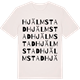 Vintage White t-shirt med Hjälmstad ordlek t-shirt