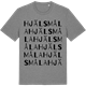 Mid Heather Gray t-shirt med Hjälsmåla ordlek t-shirt