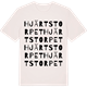 Vintage White t-shirt med Hjärtstorpet ordlek t-shirt
