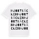 White t-shirt med Hjortbäcken ordlek t-shirt