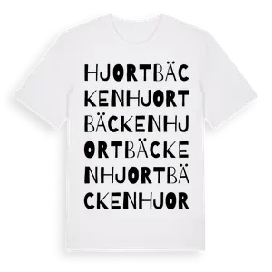 Hjortbäcken ordlek t-shirt – ekologisk bomull t-shirt från Pinshirt