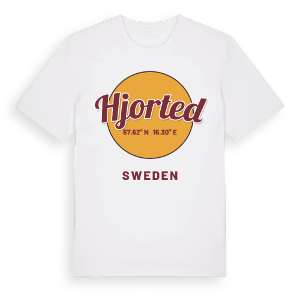Hjorted cirkel t-shirt – ekologisk bomull t-shirt från Pinshirt