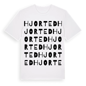 Hjorted ordlek t-shirt – ekologisk bomull t-shirt från Pinshirt