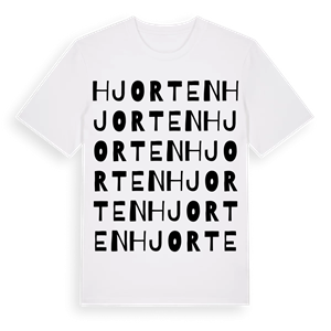 Hjorten ordlek t-shirt – ekologisk bomull t-shirt från Pinshirt