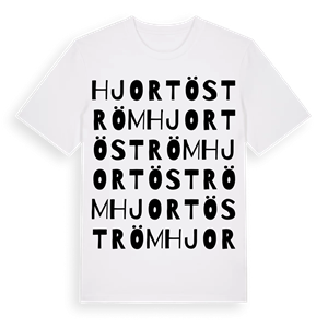 Hjortöström ordlek t-shirt – ekologisk bomull t-shirt från Pinshirt