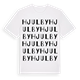 White t-shirt med Hjulby ordlek t-shirt
