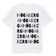 White t-shirt med Högaberga ordlek t-shirt