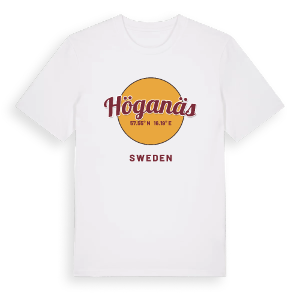 Höganäs cirkel t-shirt – ekologisk bomull t-shirt från Pinshirt