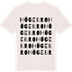 Vintage White t-shirt med Högebro ordlek t-shirt