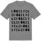 Mid Heather Gray t-shirt med Högelycke ordlek t-shirt