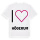 Jag älskar Högerum t-shirt stort tryck