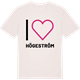 Vintage White t-shirt med Jag älskar Högeström t-shirt stort tryck