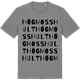 Mid Heather Gray t-shirt med Högmosshult ordlek t-shirt