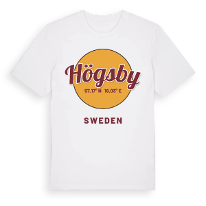Högsby cirkel t-shirt – ekologisk bomull t-shirt från Pinshirt