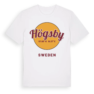 Högsby cirkel t-shirt – ekologisk bomull t-shirt från Pinshirt