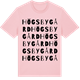 Pink Cotton t-shirt med Högsby gård ordlek t-shirt