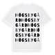 White t-shirt med Högsby gård ordlek t-shirt
