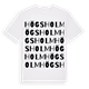 White t-shirt med Högsholm ordlek t-shirt