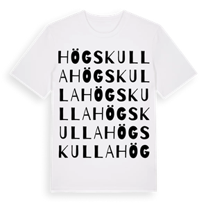 Högskulla ordlek t-shirt – ekologisk bomull t-shirt från Pinshirt