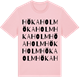 Pink Cotton t-shirt med Hökaholm ordlek t-shirt