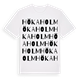 White t-shirt med Hökaholm ordlek t-shirt