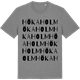 Mid Heather Gray t-shirt med Hökaholm ordlek t-shirt