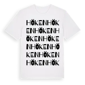 Höken ordlek t-shirt – ekologisk bomull t-shirt från Pinshirt