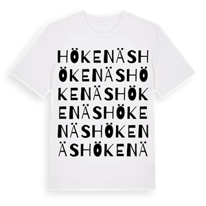 Hökenäs ordlek t-shirt – ekologisk bomull t-shirt från Pinshirt