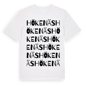 Hökenäs ordlek t-shirt – ekologisk bomull t-shirt från Pinshirt